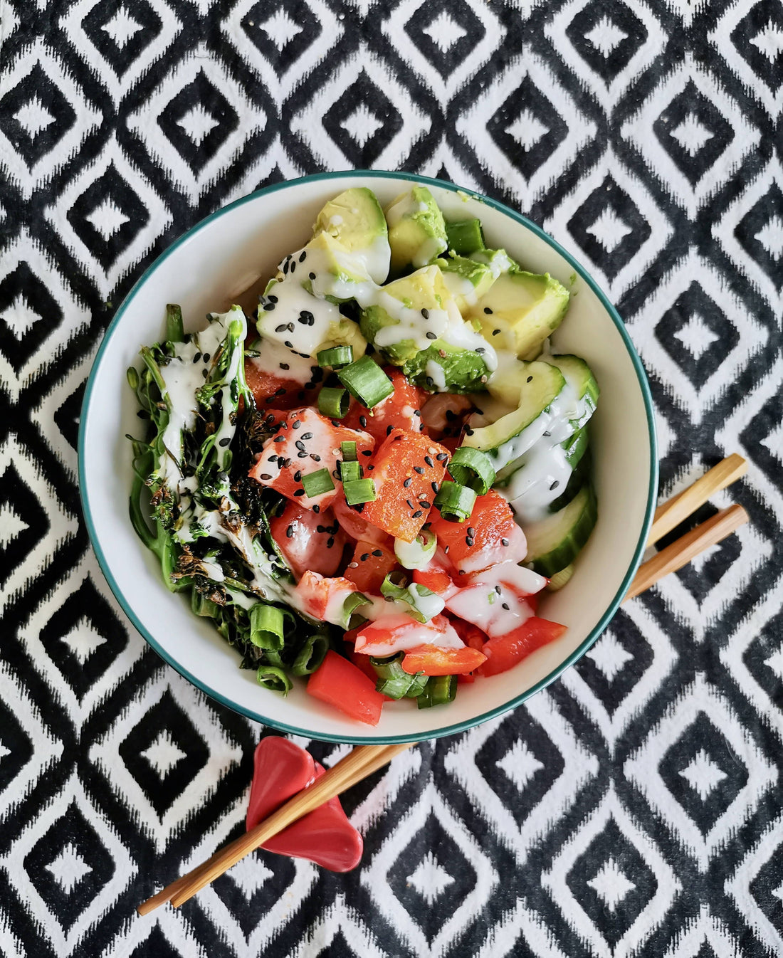 Roasted Watermelon Poke Bowl